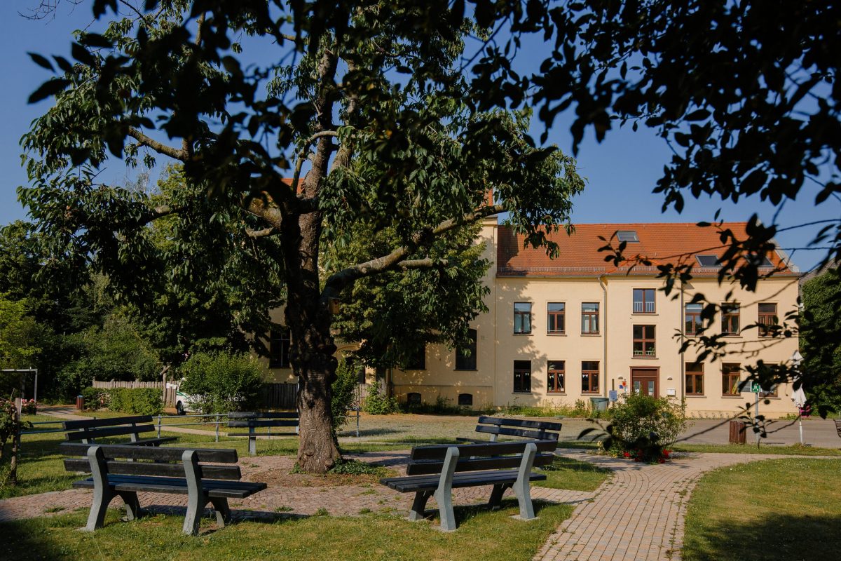Außenansicht des Familienzentrum Plagwitz, Hofseite