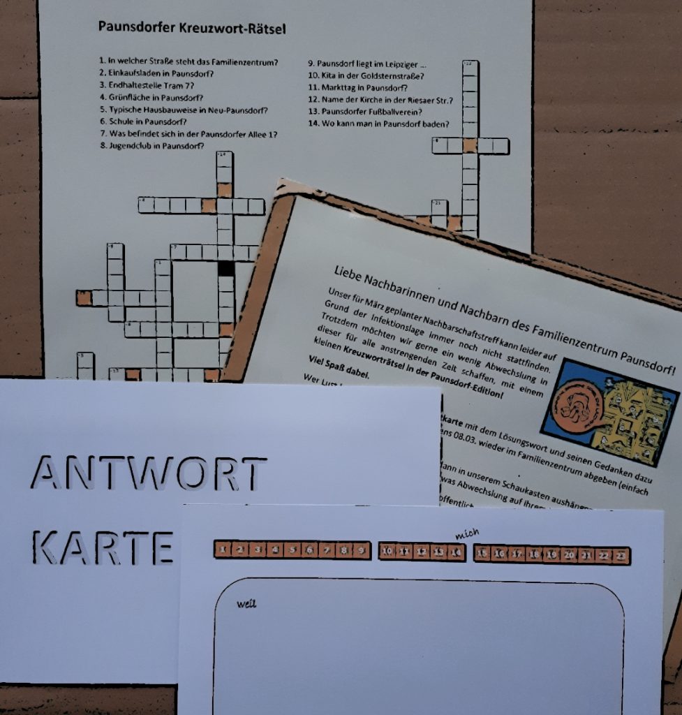 Paunsdorfer Rätselfreunde aufgepasst! - FiZ Leipzig 2021 03 01 Kreuzwortraetsel Pa - FiZ Leipzig