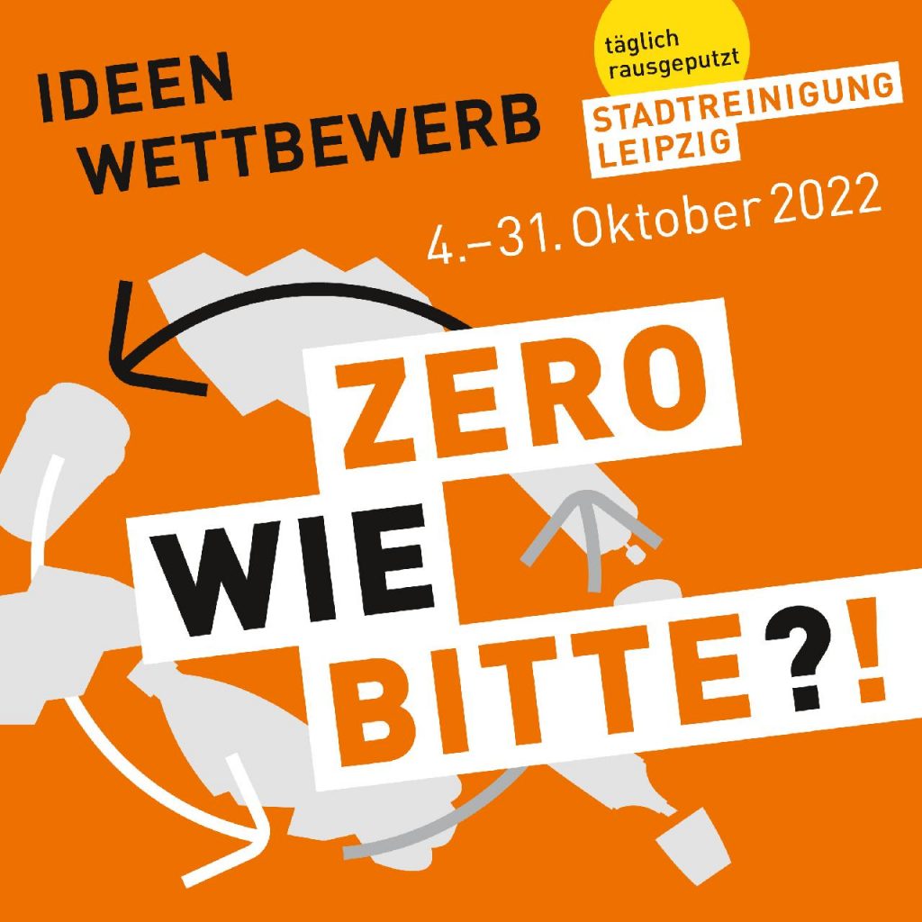220919 SRL Wettbewerb Zero Waste Social Media 1080 1080 Orange - FiZ Leipzig