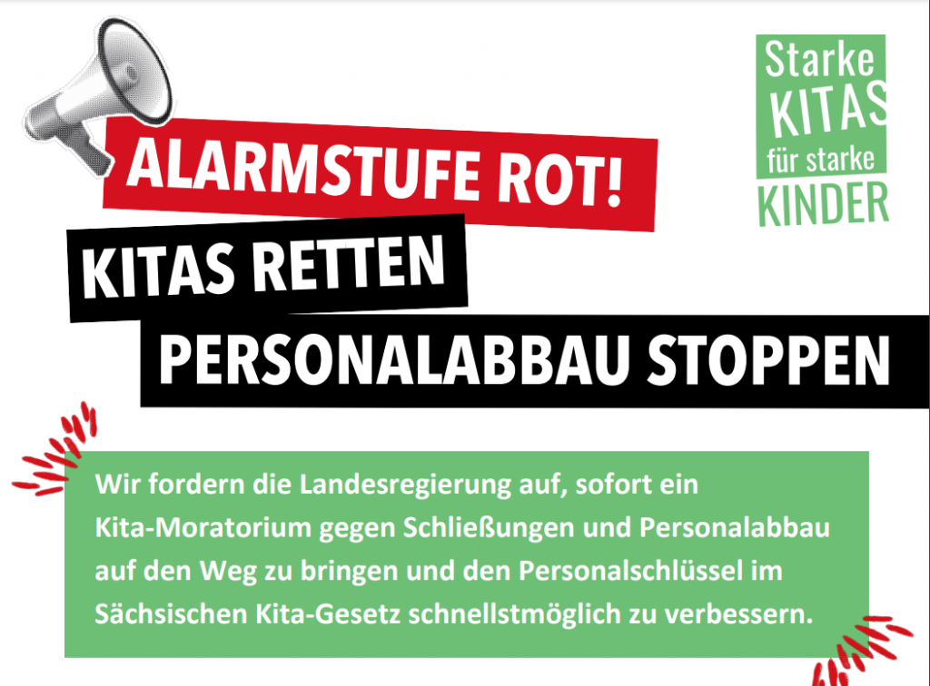 alarmstuferot kita aktionstag 2024 - FiZ Leipzig