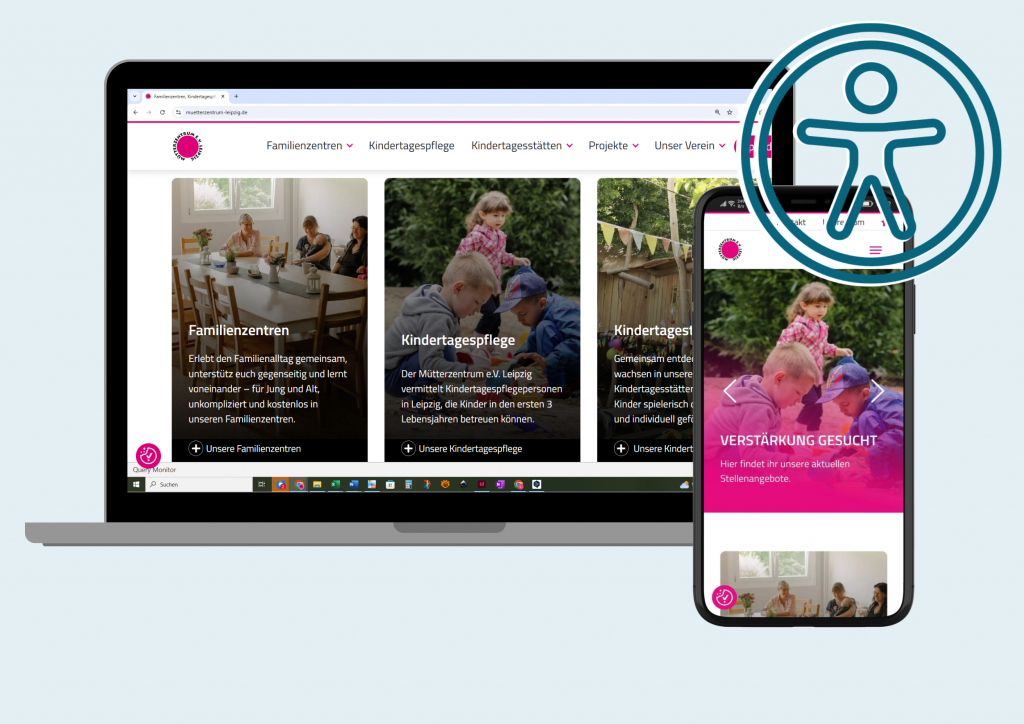 Mockup barrierefrei - FiZ Leipzig