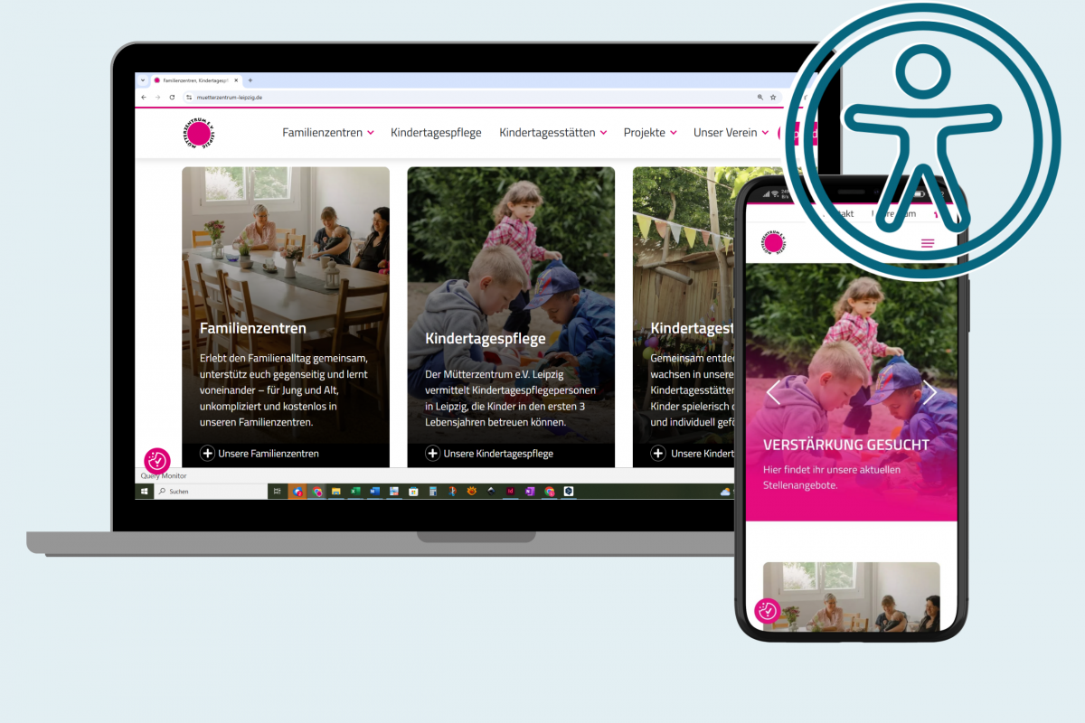 Mockup barrierefrei - FiZ Leipzig