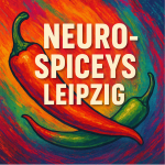 Das Logo der neurodivergenten Selbsthilfegruppe Neuro-Spiceys Leipzig