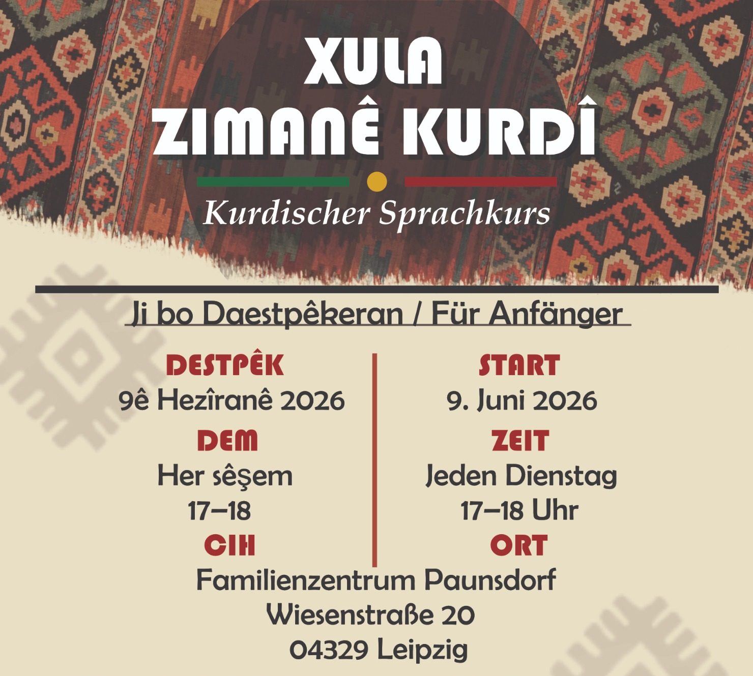 Muttersprachkurs: Kurdisch