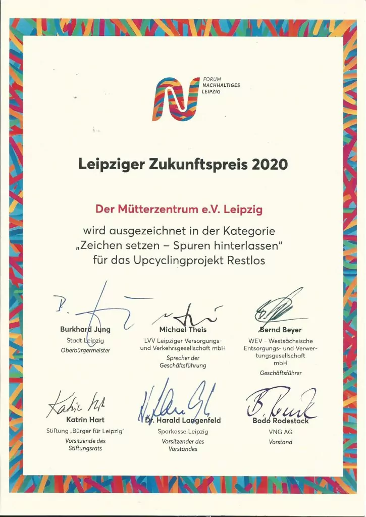 Große Freude: Restlos mit Leipziger Zukunftspreis ausgezeichnet - FiZ Leipzig Leipziger Zukunftspreis 2020 - FiZ Leipzig