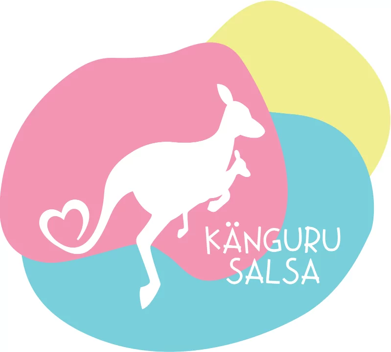 Känguru Papa Workshop - FiZ Leipzig LOGO KaenguruSalsa dreifarbig - FiZ Leipzig