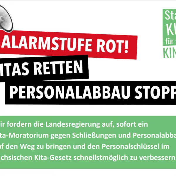 alarmstuferot kita aktionstag 2024 - FiZ Leipzig