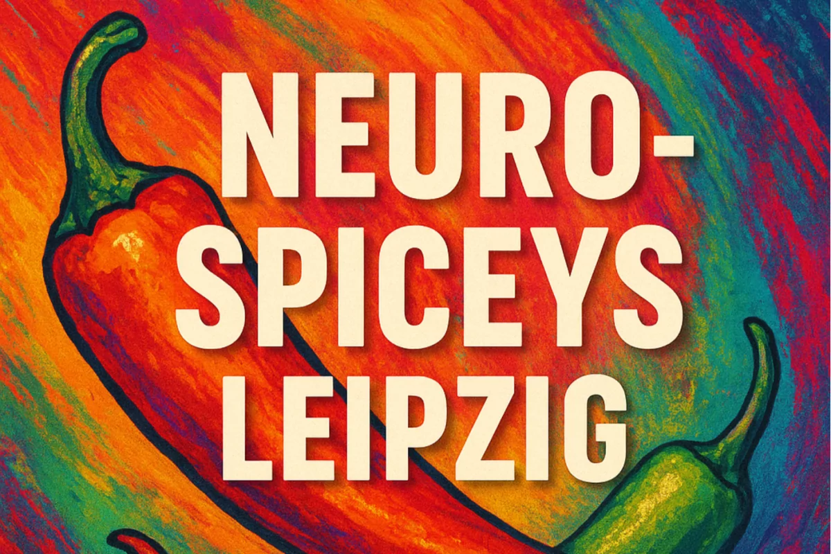 Das Logo der neurodivergenten Selbsthilfegruppe Neuro-Spiceys Leipzig