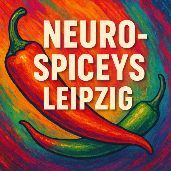 Das Logo der neurodivergenten Selbsthilfegruppe Neuro-Spiceys Leipzig